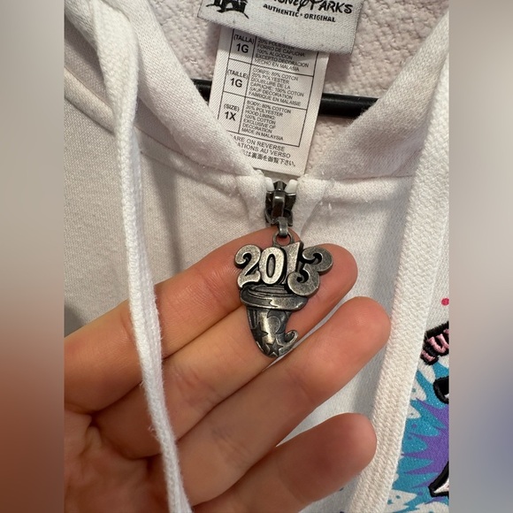 EUC- DISNEY PARKS 2013 Zip up Sweater - Picture 2 of 11